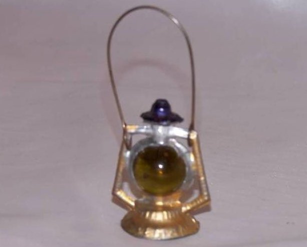 Miniature Coleman Metal and Marble Lantern with Handle