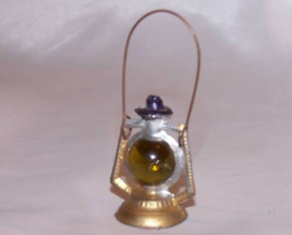 Image 1 of Miniature Coleman Metal and Marble Lantern with Handle