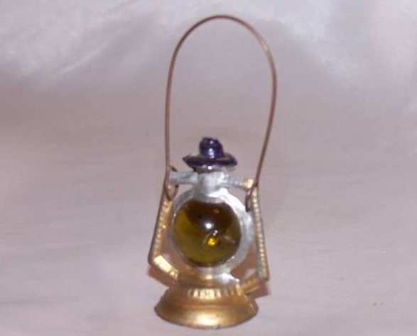 Image 2 of Miniature Coleman Metal and Marble Lantern with Handle