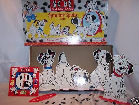 Disney 101 Dalmatians Spin for Spots Game, Incomplete