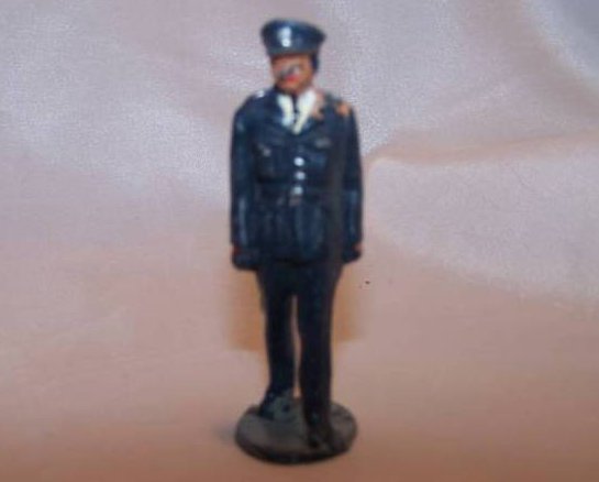 Toy Plastic Officer in Mid-Stride, Dress Uniform