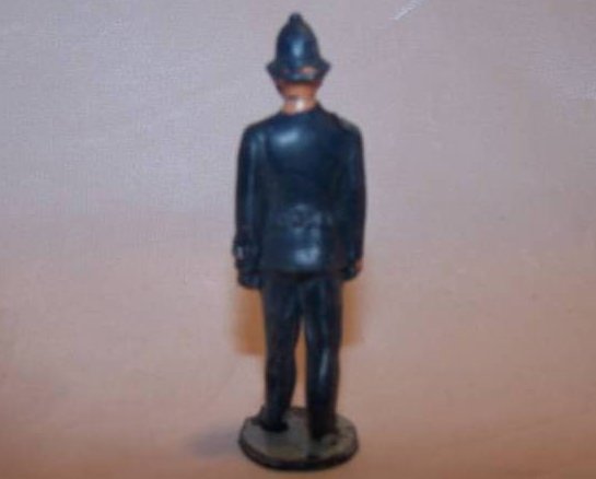 Image 1 of Toy Plastic London Bobby Police Officer in Mid-Stride