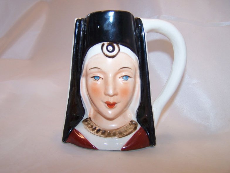  Toby Mug, Woman Lady Nasco Stonehamware, Japan  