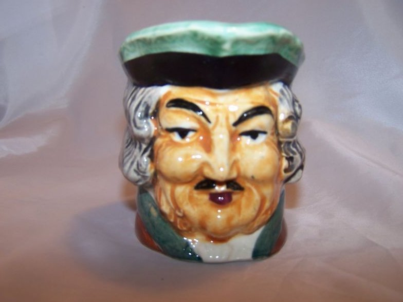  Toby Mug Pitcher Creamer, Man with Mustache