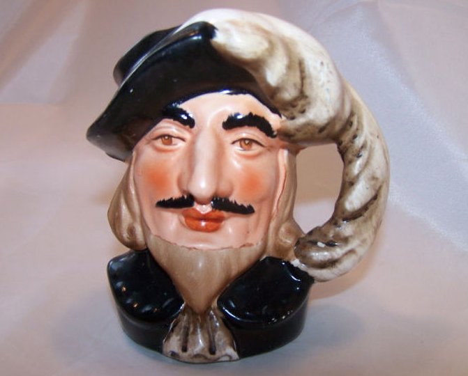 Image 0 of  Toby Mug Man in Feathered Cap, Nasco Japan  