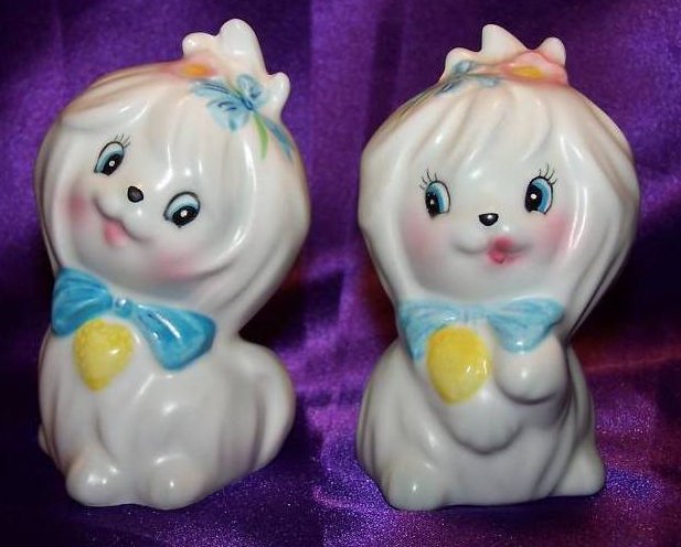 Image 0 of Puppy Dog Salt and Pepper Shakers Shaker Set, Japan 