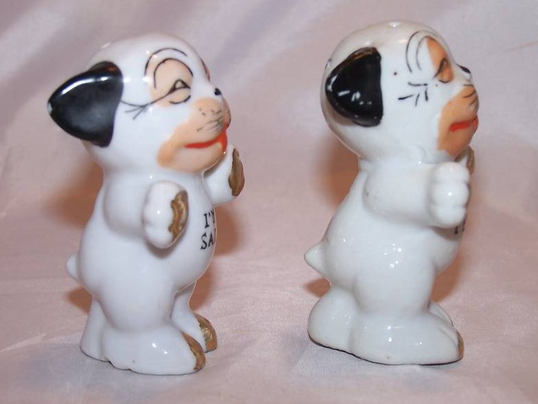 Image 3 of Bonzo Dog Dogs Salt and Pepper Shakers Shaker Set, Japan