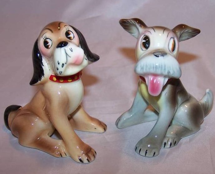 Image 0 of Salt and Pepper Shakers Dog, Puppy Shaker, Napco 