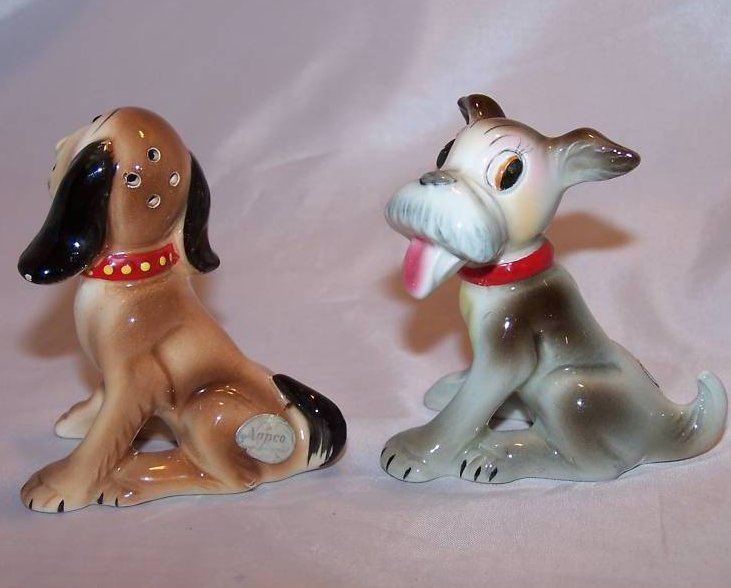 Image 2 of Salt and Pepper Shakers Dog, Puppy Shaker, Napco 