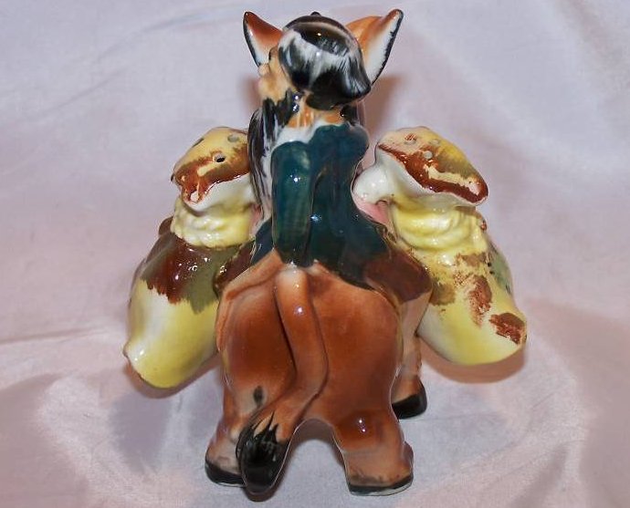 Image 4 of Mule and Hillbilly 3 Piece Salt and Pepper Shakers, Japan 