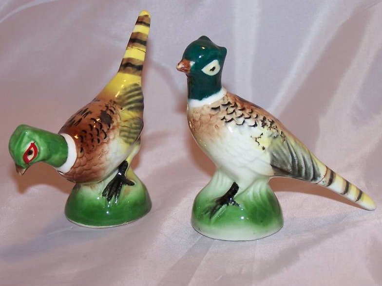 Image 0 of Pheasant Bird Salt and Pepper Shakers, Shaker Set, Beautiful