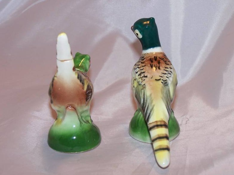 Image 2 of Pheasant Bird Salt and Pepper Shakers, Shaker Set, Beautiful