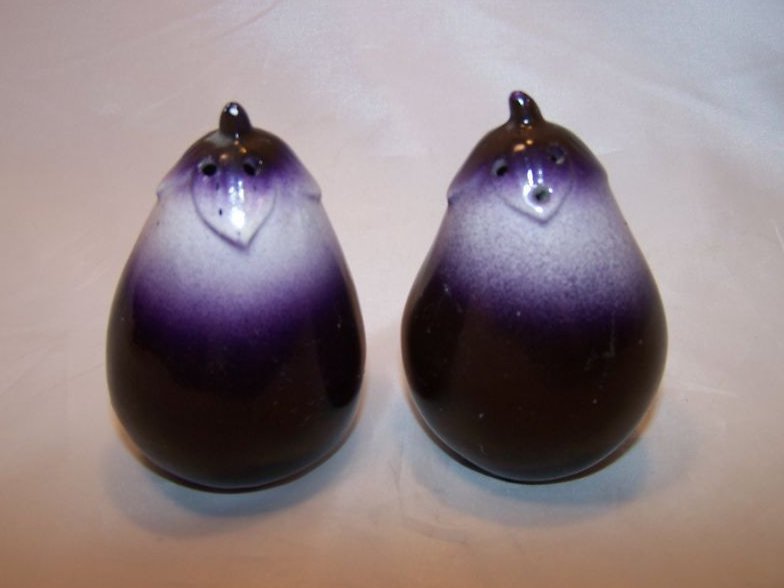 Eggplant Salt and Pepper Shakers Shaker, Japan Japanese