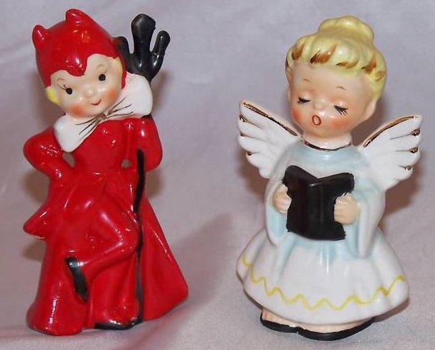 Image 0 of Angel and Devil Salt and Pepper Shakers Shaker Set, Japan