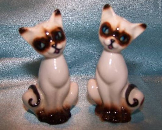 Image 0 of Siamese Cat Kitten Salt and Pepper Shakers Shaker, Japan Japanese