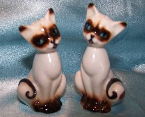 Image 2 of Siamese Cat Kitten Salt and Pepper Shakers Shaker, Japan Japanese