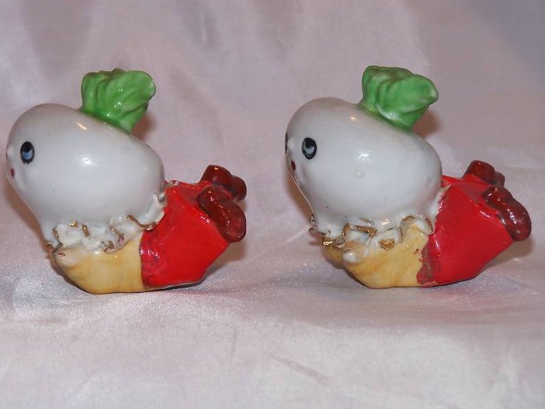 Image 1 of Turnip Salt and Pepper Shakers Shaker, Japan Japanese