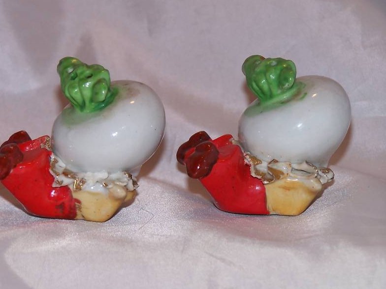 Image 3 of Turnip Salt and Pepper Shakers Shaker, Japan Japanese