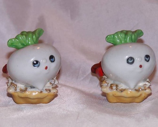 Image 4 of Turnip Salt and Pepper Shakers Shaker, Japan Japanese