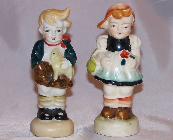 Boy and Girl Salt and Pepper Shakers Shaker, Japan Japanese