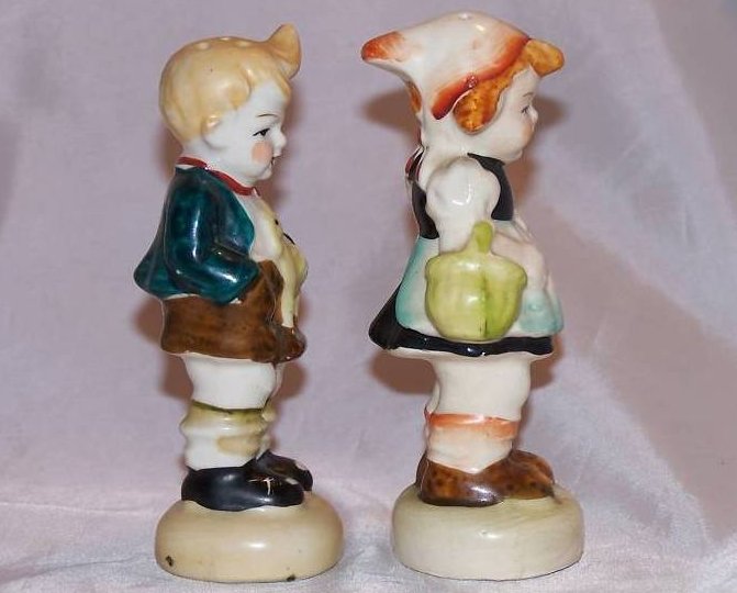 Image 3 of Boy and Girl Salt and Pepper Shakers Shaker, Japan Japanese
