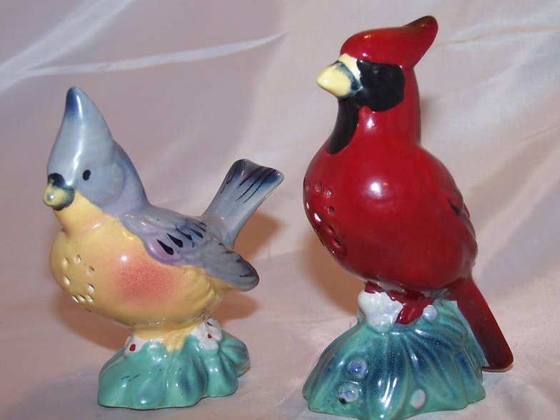 Image 0 of Cardinal Birds Bird Salt and Pepper Shakers Shaker Japan