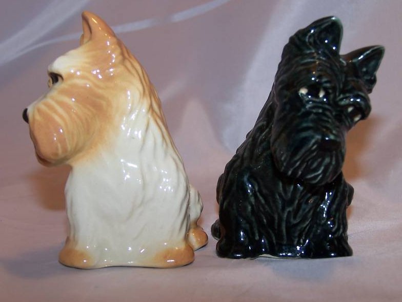 Image 1 of Scottie Dog Salt and Pepper Shakers, Ceramic Arts Studio