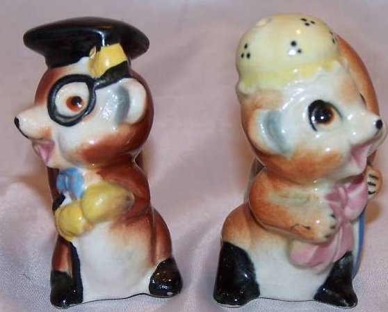 Image 1 of Squirrel Salt and Pepper Shakers Shaker Set, Japan