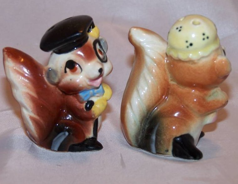 Image 3 of Squirrel Salt and Pepper Shakers Shaker Set, Japan