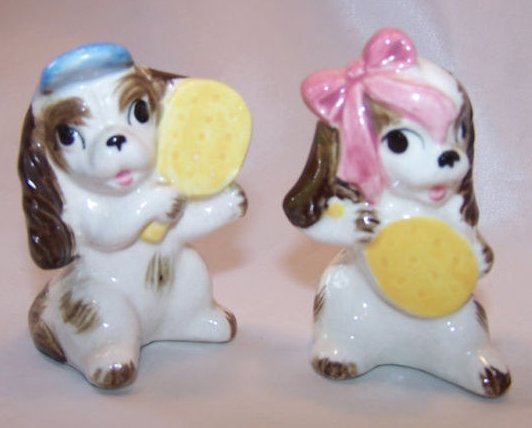 Image 0 of Ping Pong Pups, Dogs Salt and Pepper Shakers Shaker Japan