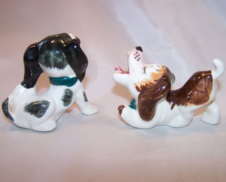 Image 3 of Singing Pups, Dogs Salt and Pepper Shakers Shaker Japan