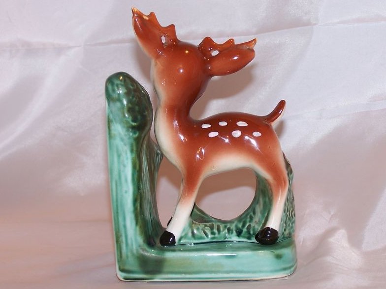 Image 2 of Bookend Baby Deer, Bambi, Woods, Japan Japanese Vintage