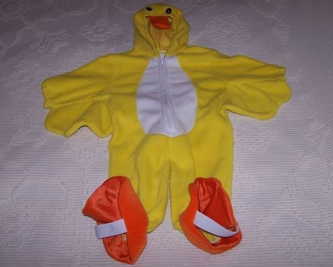 Duck Duckling Costume, Sz 6 to 9 Months, KRU Supplies