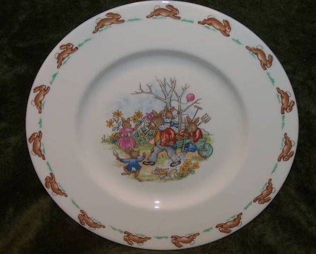 Royal Doulton Bunnykins Fall Harvest Plate, Dish