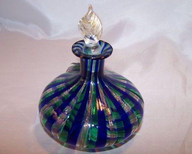 Perfume Bottle, Faceted Crystal