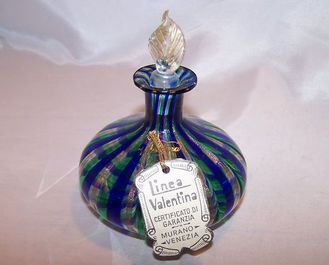 Image 1 of Perfume Bottle Murano, Linea Valentina, Italian Glass