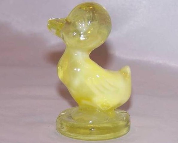 Boyd Glass Yellow Slag Duck