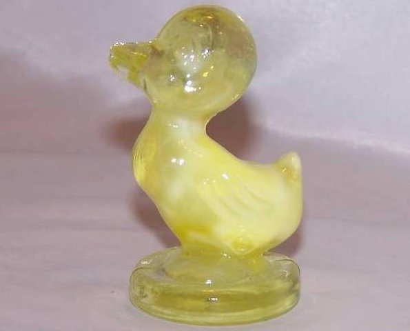 Image 0 of Boyd Glass Yellow Slag Duck
