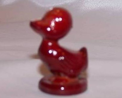 Image 2 of Boyd Glass Cranberry Red Duck