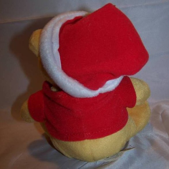 Image 1 of Winnie the Pooh Santa Pooh Stuffed Plush, Mattel