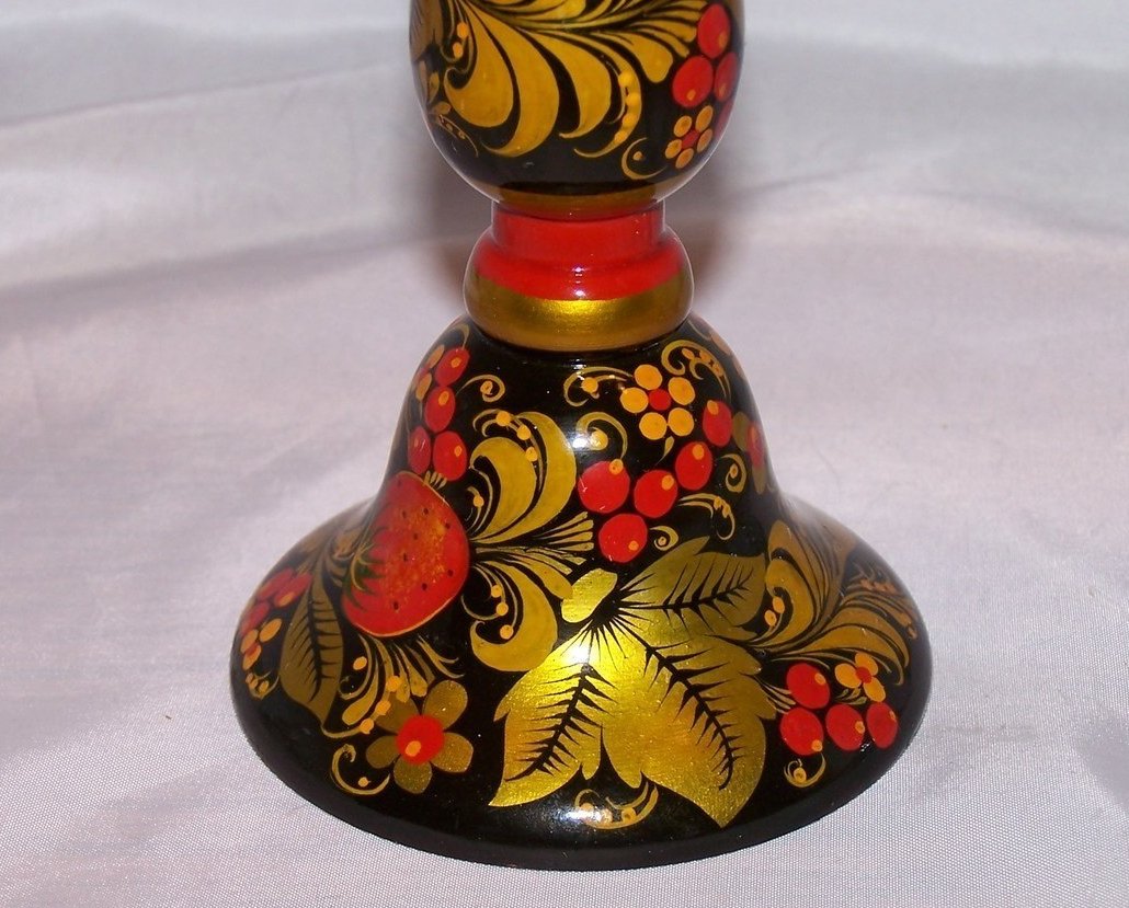Image 2 of CXP Russia Lacquerware Candlestick, Candlesticks
