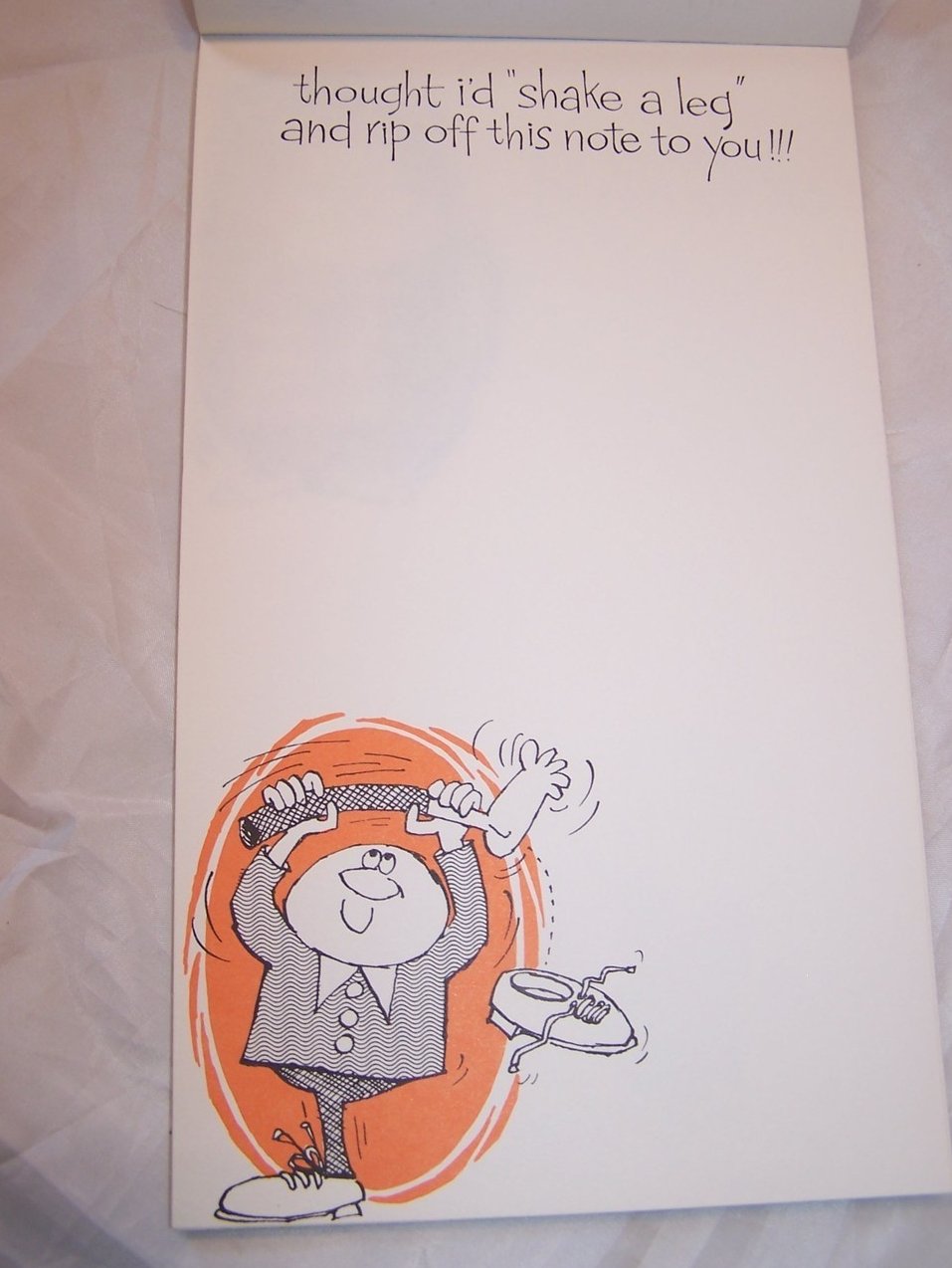 Image 2 of Ding a Ling Bros. Side Show Note Pad, Vintage 70s Seventies 