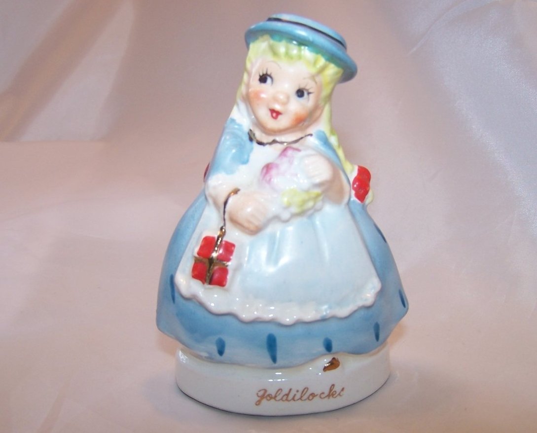 Image 0 of Goldilocks w Bouquet and Book, Japanese Japan Figurine