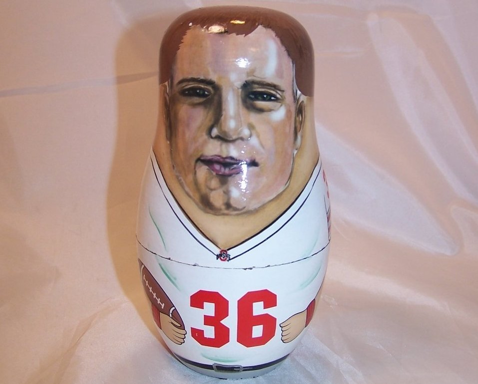 Image 4 of Nesting Doll, OSU Ohio State Football No. 36 Spielman