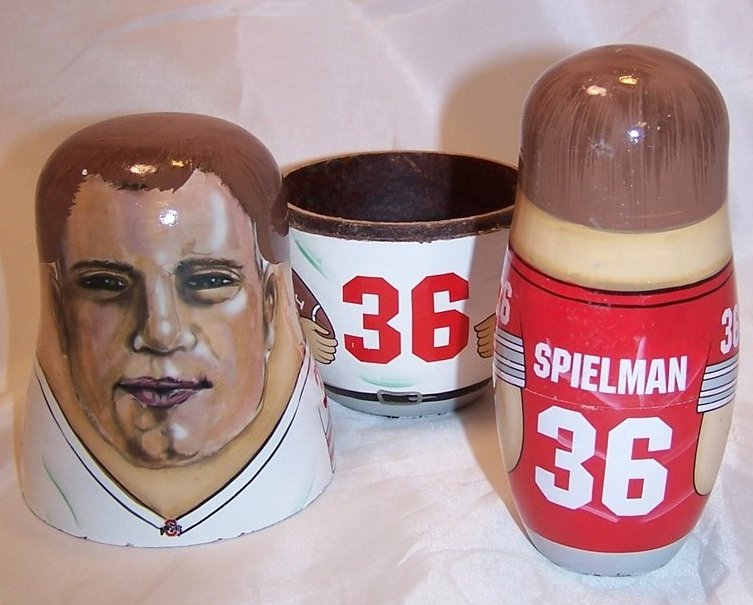 Image 3 of Nesting Doll, OSU Ohio State Football No. 36 Spielman