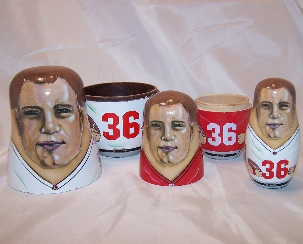 Image 0 of Nesting Doll, OSU Ohio State Football No. 36 Spielman