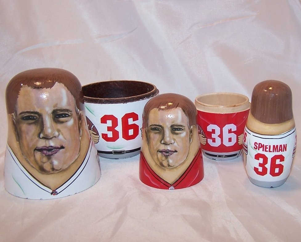 Image 1 of Nesting Doll, OSU Ohio State Football No. 36 Spielman