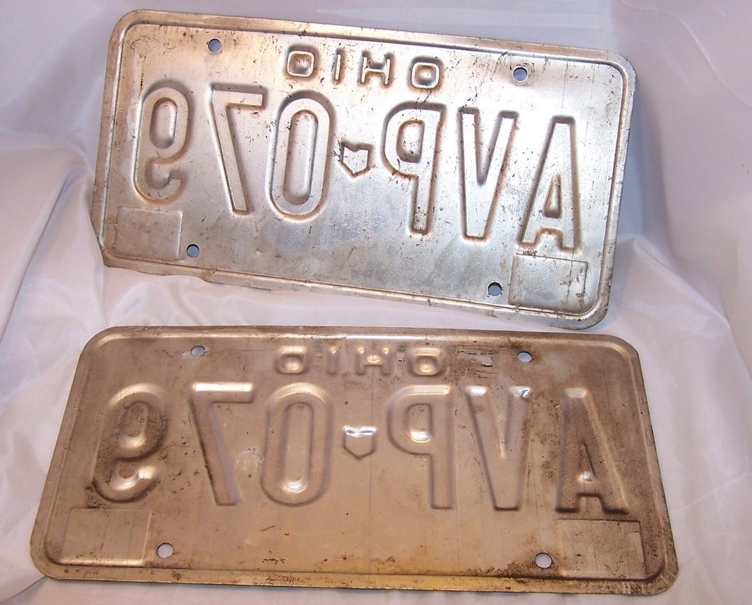 Image 1 of AVP 079  Double License Plate Set, Ohio, 26 Years Old