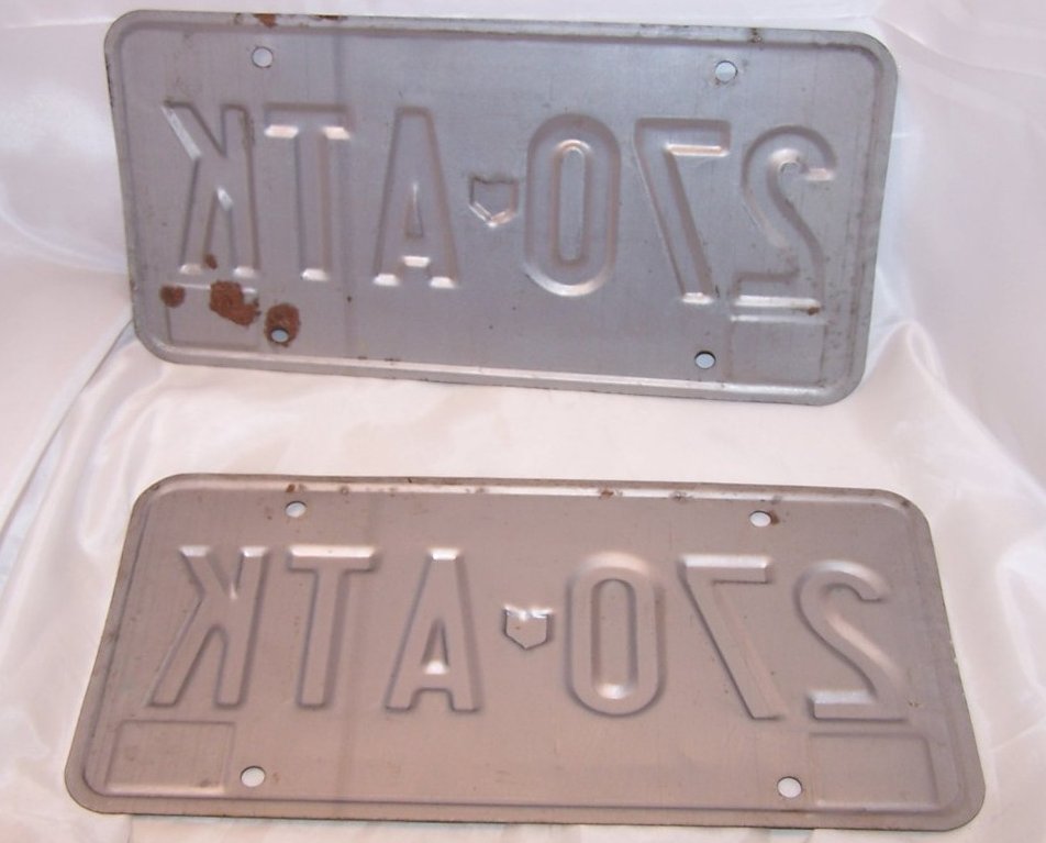 Image 1 of 270 ATK Double License Plate Set, Ohio, 23 Years Old