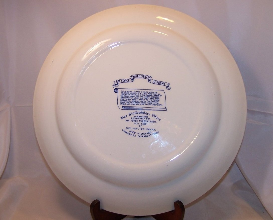 United States Air Force Academy, Staffordshire Ware, Platter